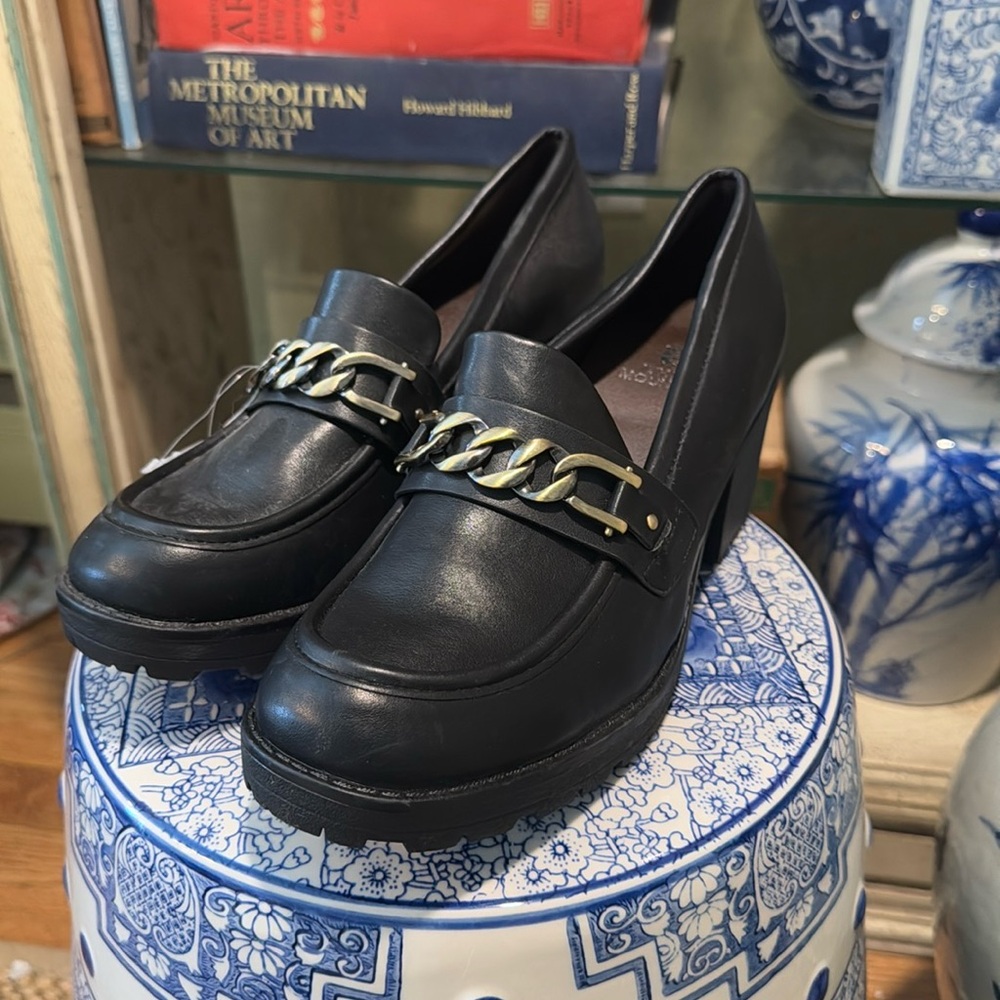 Black loafers
